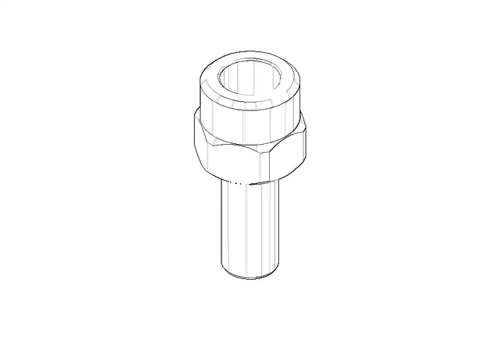 DORNBRACHT Anschluss Adapter ERSATZTEILE 09240422210 17 x 38 x 19 mm Chrom, 09240422210-00 Galeriebild 1
